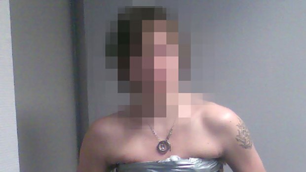 Caught ... a man has been arrested in Oslo with baby pythons taped to his chest.