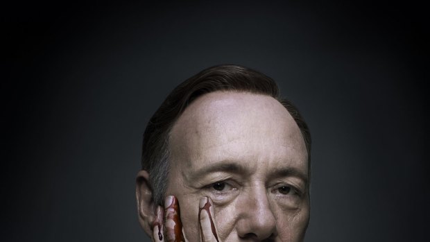 Kevin Spacey, as Francis Underwood,  in House of Cards