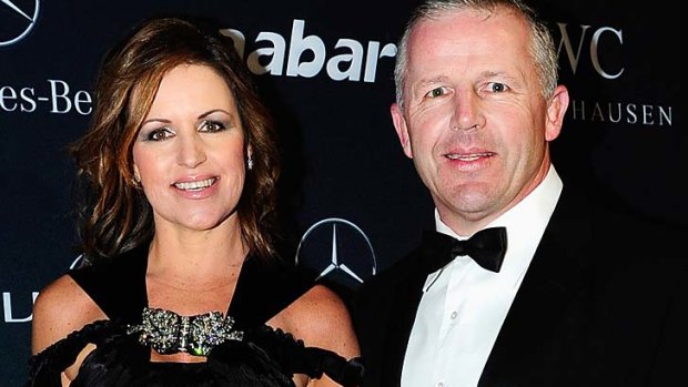 Former All Blacks captain Sean Fitzpatrick, pictured with wife Bronwyn, was to front the controversial ad campaign.