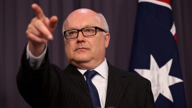 Attorney-General Senator George Brandis wants to point the finger at pirates.