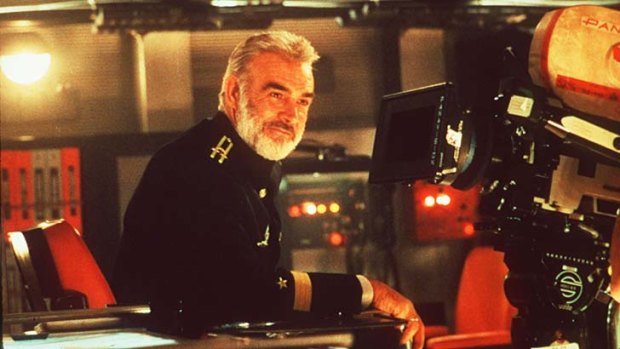 Sean Connery as Captain Marko Ramius in the film adaptation of Tom Clancy's book, <em>The Hunt For Red October</em>.
