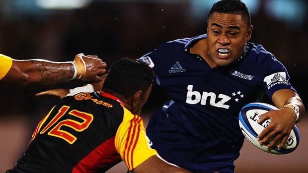 Driving while disqualified: Francis Saili of the Blues.