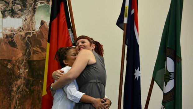 The pair declared their love for one another at the council chambers. 