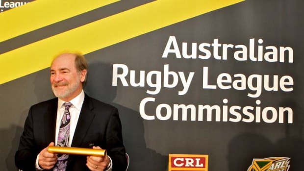 Proud day &#8230; John Grant, chairman of the inaugural Australian Rugby League Commission.