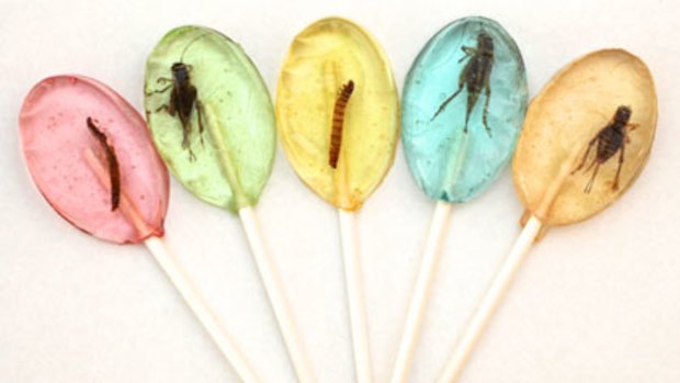 Skye Blackburn's bug lollipops.