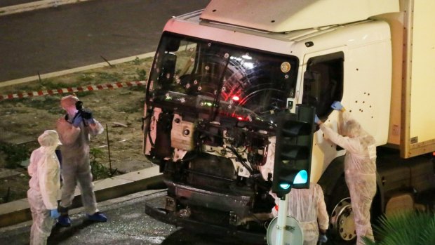 The truck ploughed through the Bastille Day crowd, killing at least 84 people. 
