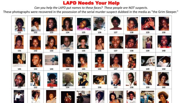 Images of women that police were seeking the public's help in identifying found in the possession of the Grim Sleeper, and released in 2010.