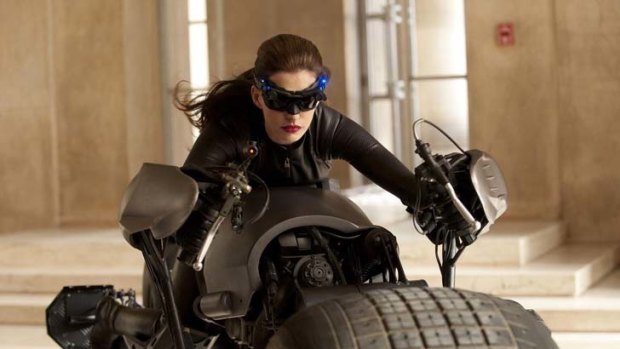 Anne Hathaway as Catwoman.