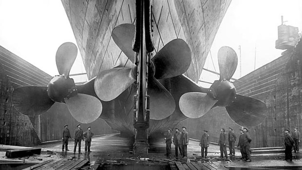 Cruise power ...  the propellers on the original titanic.