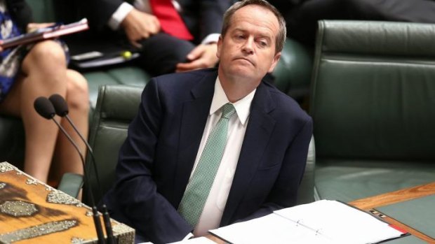 Opposition Leader Bill Shorten: Mr Cormann's put-down "sexist name-calling".