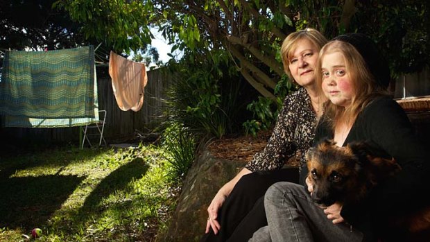Kylie Polglase with her mother Rosemary and her dog Toby. ''Everybody dies [yet] every time I talk about it, I am treated as if I am being negative.''