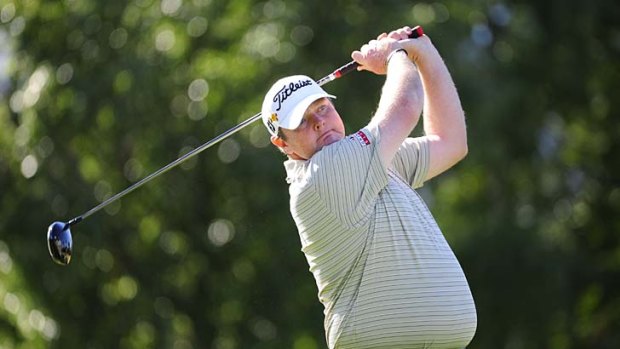 Jarrod Lyle kick-started his bid to reclaim his place on the tough tour with a magnificent hole out from the bunker for par on the third hole.