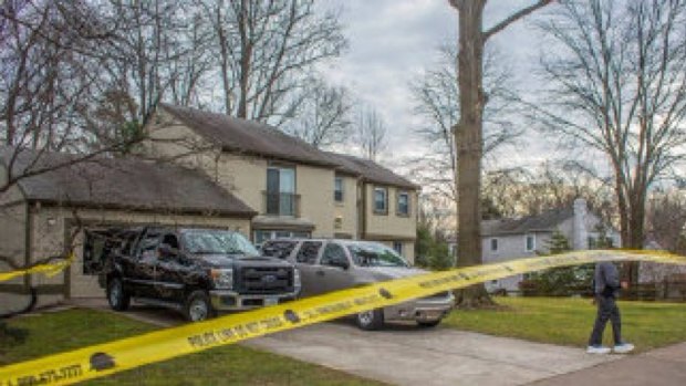 The home in Virginia where a couple were shot dead.