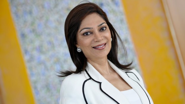 Up front: Indian television interviewer Simi Garewal, a guest speaker at the Indian Film Festival, promises to pull no punches.