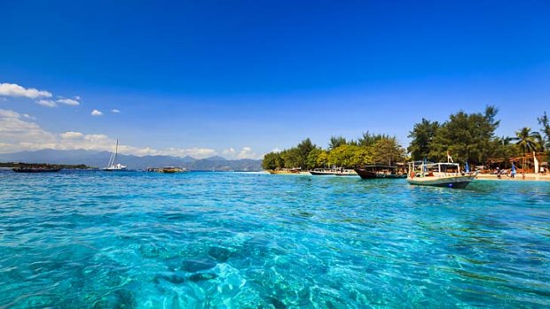 Gili Trawangan is just a short boat ride away from Bali and Lombok.