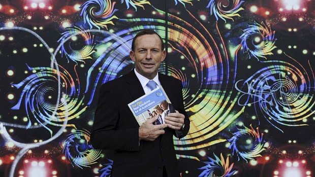 Federal Opposition Leader Tony Abbott in western Sydney.