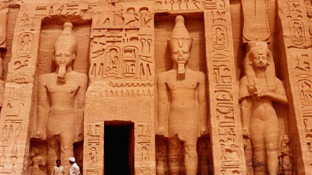 Walk in ... the Hathor Temple of Queen Nefertari at Abu Simbel.