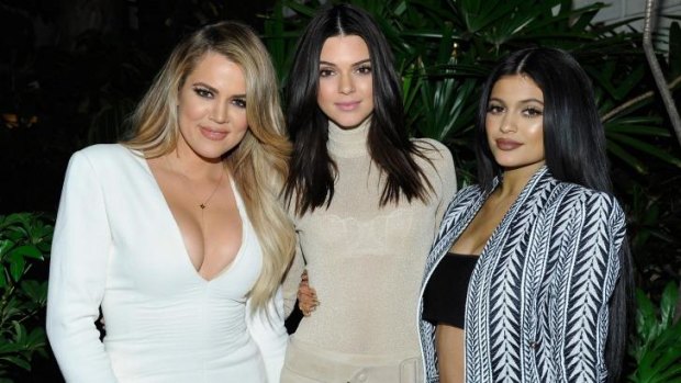 Khloe Kardashian with her sisters Kendall Jenner and Kylie Jenner.