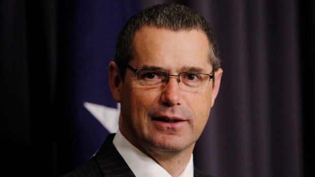 The Auditor-General said the Australia Network tender process, which was taken out of Kevin Rudd’s hands and passed on to Stephen Conroy (pictured), brought into question the government’s ability to deliver such a sensitive process fairly and effectively.