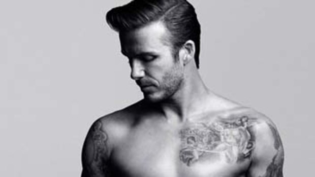 David Beckham in the H&M advert.