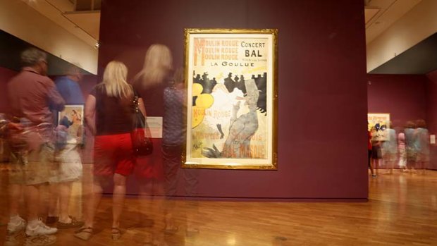 European addiction: The Toulouse-Lautrec: Paris & the Moulin Rouge exhibition at the National Gallery of Australia has attracted over 170,000 visitors.