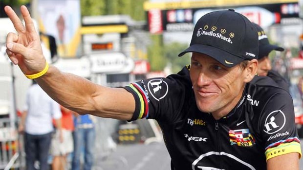 Lance Armstrong ... happy to have ridden his last Tour.