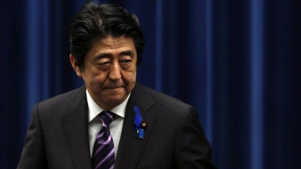 Prime Minister Shinzo Abe: “This is not going to change Japan into a country that wages wars.”