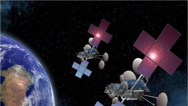 NBN Co plans to launch in 2015 two satellites (illustrated) that will provide extra capacity.
