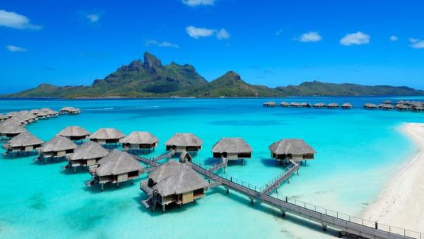 Bluest lagoon: The Four Seasons Resort at Bora Bora.