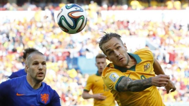 Heading to the UK: Socceroos and Newcastle Jets star Adam Taggart.