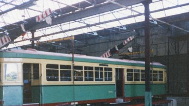 What a mess... Sydney tram before and after its final trip to the Glebe depot.