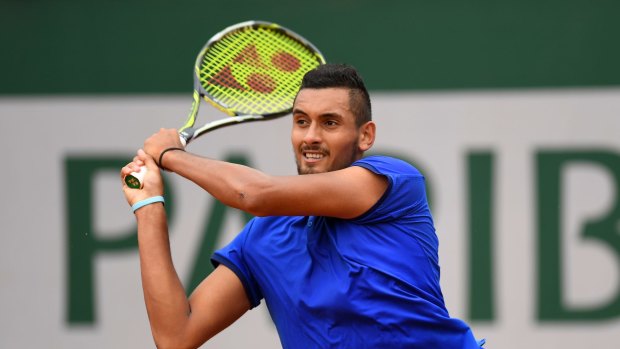 "I can't really worry about it too much": Nick Kyrgios.