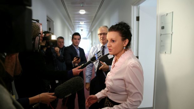 PUP senator Jacqui Lambie, pictured with Malcolm Turnbull, has praised the new Prime Minister.