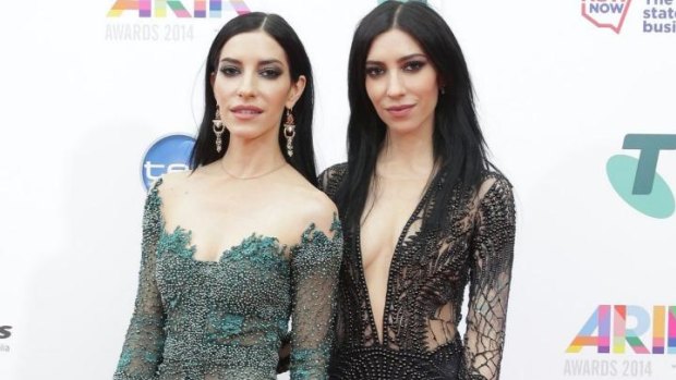 The Veronicas, Lisa and Jessica Origliasso, at the 28th Annual ARIA Awards.