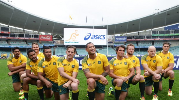 Contenders: Stephen Moore, second from right, is one of six players in the mix for World Cup selection to have previously captained the side.