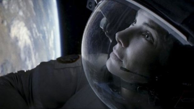 Stellar: Sandra Bullock - turning 50 in July - eyes the bigger picture in the film <i>Gravity</i>.
