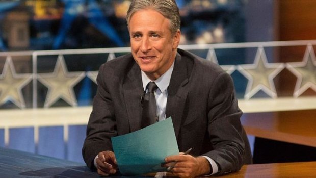 A very serious person: <i>The Daily Show</i> host Jon Stewart.