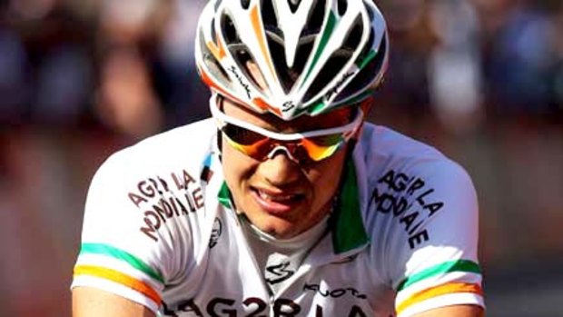 Not happy . . . Nicolas Roche of Ireland has lashed out at his AG2R La Mondiale teammate John Gadret of France.