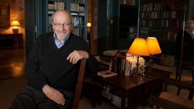 Author E. L. Doctorow photographed in his New York apartment in 2014.