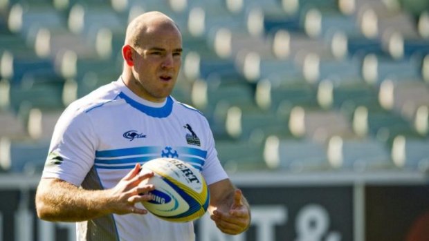 Key signing for the Brumbies: Stephen Moore.