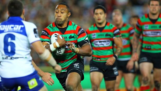 Keeping up the form: Rabbitohs captain Roy Asotasi says coach Michael Maguire's strong-willed approach brings out the best in Souths players.