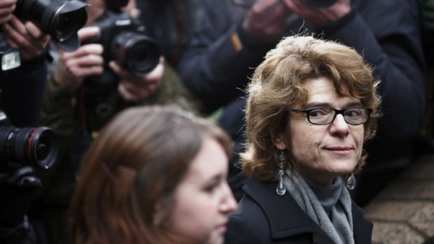 Last taste of freedom: Vicky Pryce and Chris Huhne were reunited in the dock.