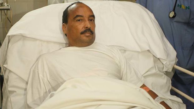 Call for calm ...  Mauritanian President Mohamed Ould Abdel Aziz has been evacuated to France.