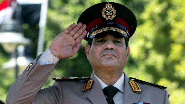 Egyptian Defence Minister  Abdel-Fattah al-Sisi.