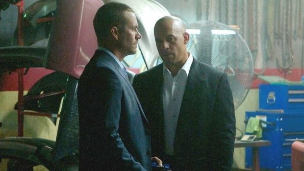 Oscar worthy? Vin Diesel (right) and the late Paul Walker in <i>Furious 7</i>.
