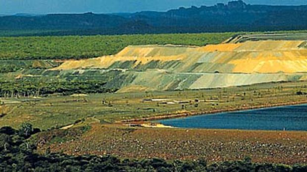 Land blights ... the Ranger Uranium Mine is close to Kakadu National Park's boundary.