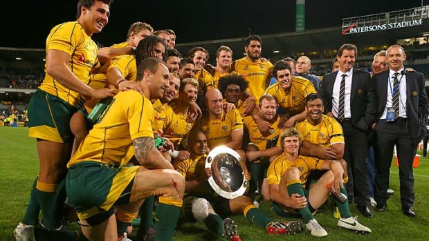 Delivered ... the Wallabies handled the pressure better  and that's why they finally boast a Rugby Championship victory.