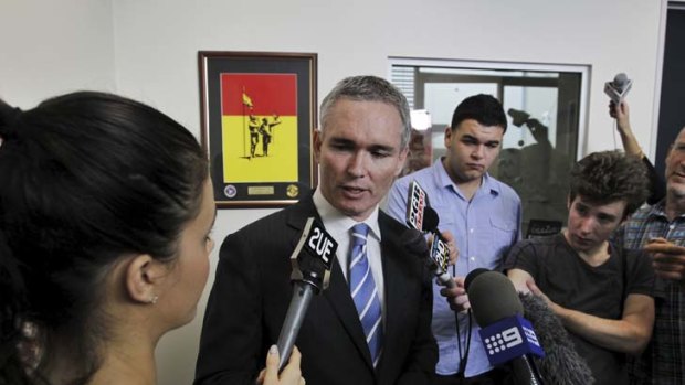 Does not expect to be preselected again ... Craig Thomson addresses the media earlier this week.