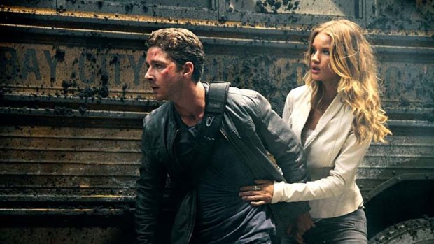 Old faces, new faces ... Rosie Huntington-Whiteley plays the new love interest.