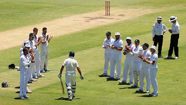 Touching tribute &#8230; the Proteas' pay their respects.